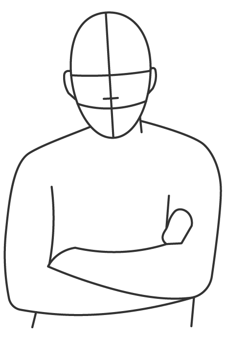 Boceto del dibujo del inicio de la web